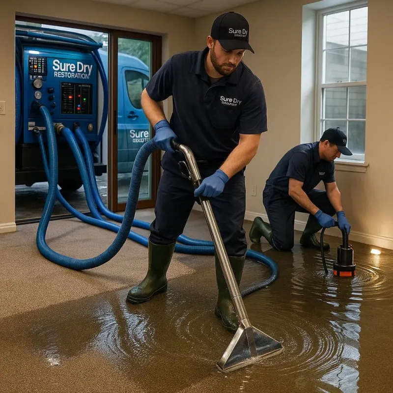 Water Extraction and Removal process in Greenbrier, TN